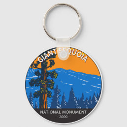 Giant Sequoia National Monument California Vintage Keychain