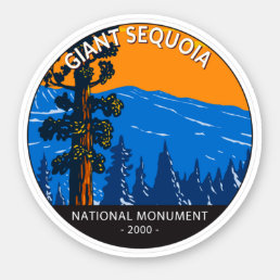Giant Sequoia National Monument California Vintage Sticker