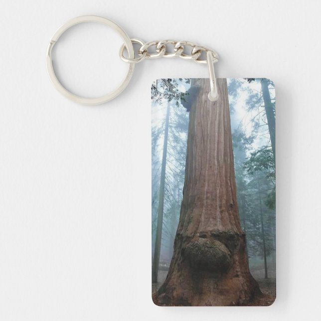 Giant Sequoia Tree in Grant Grove, CA Keychain (Front)