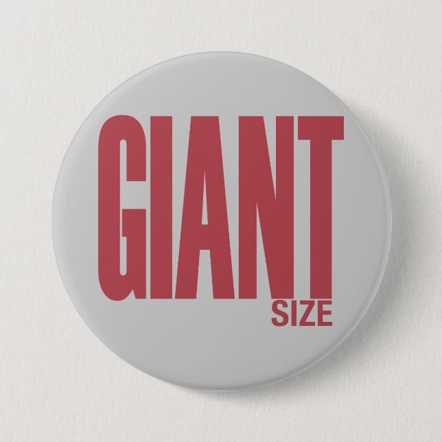 Giant Size Button (Front)