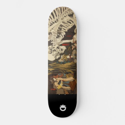 giant skeleton skateboard