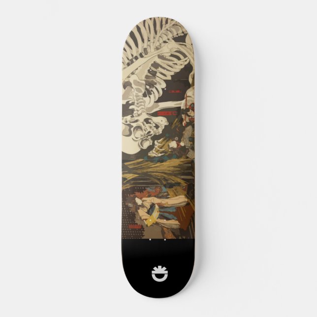 giant skeleton skateboard (Front)