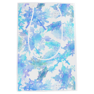 Giant Snowflakes Wrapping Paper Medium Gift Bag