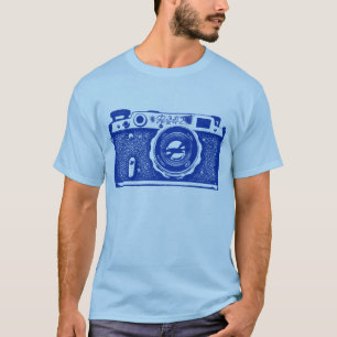 Giant Soviet Russian Camera - Navy Blue T-Shirt