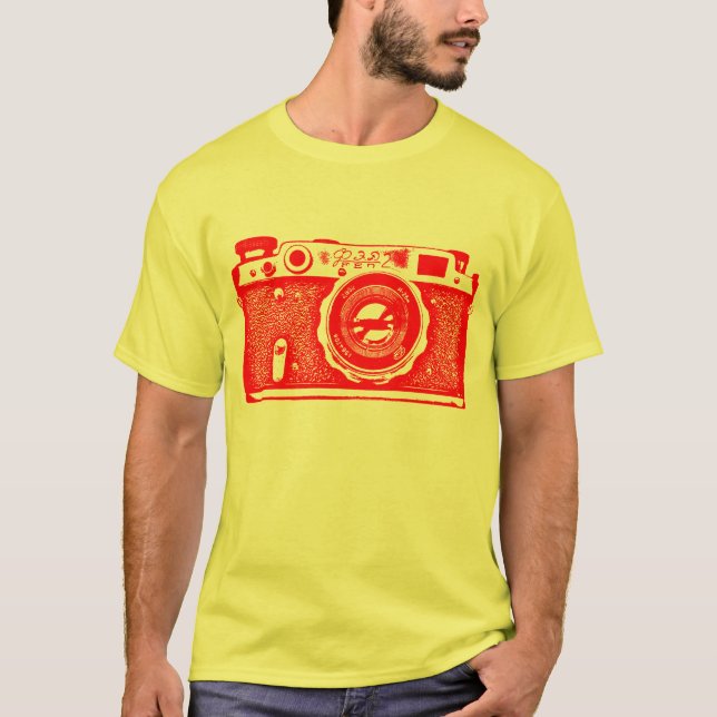Giant Soviet Russian Camera - Red T-Shirt (Front)