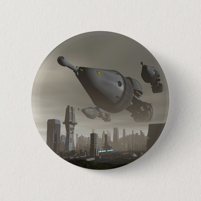 Giant Spacecraft Arrival 2 Button (Front)