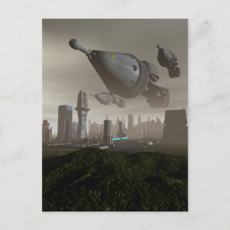 Giant Spacecraft Arrival 2 Postcard