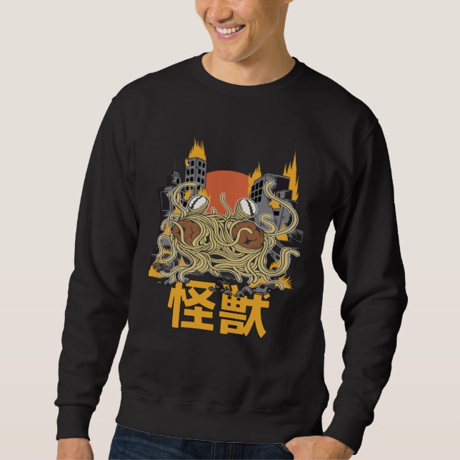 Giant Spaghetti Monster Sunset Japanese Sweatshirt (Front)