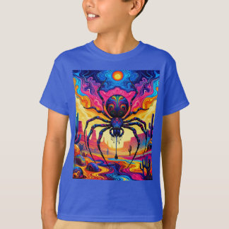 Giant Spider in a Surreal Desert T-Shirt