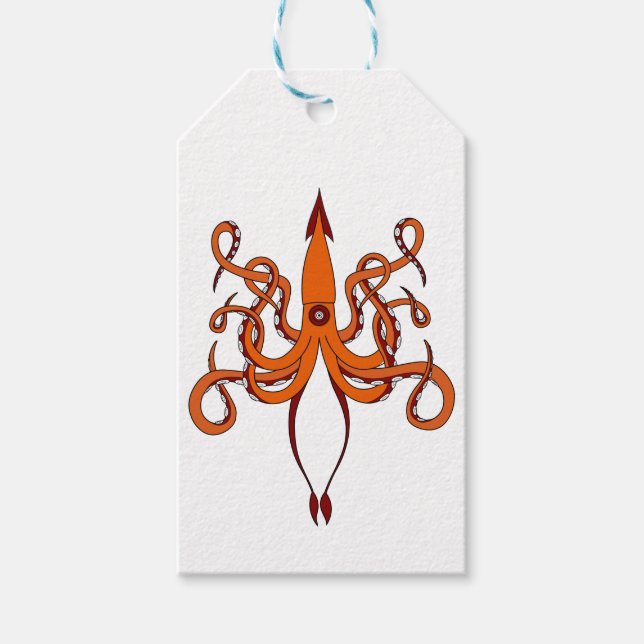 giant squid gift tags (Front)