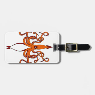 giant squid luggage tag