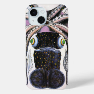 Giant Squid or Octopus, Vintage Marine Life Animal iPhone 15 Case