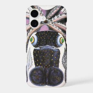 Giant Squid or Octopus, Vintage Marine Life Animal iPhone 17 Case