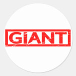 Giant Stamp Classic Round Sticker