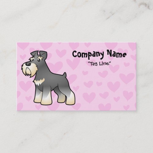Giant/Standard/Miniature Schnauzer Love Business Card Templates