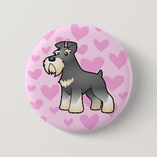 Giant/Standard/Miniature Schnauzer Love Button