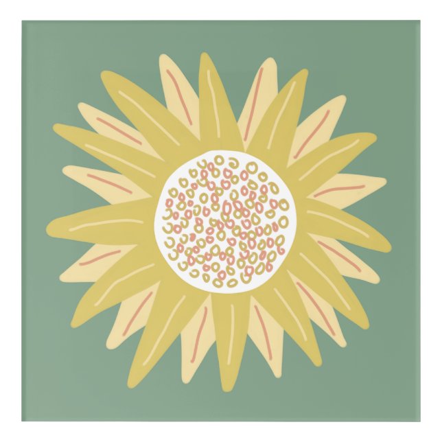 Giant Sunflower Acrylic Print (Front)