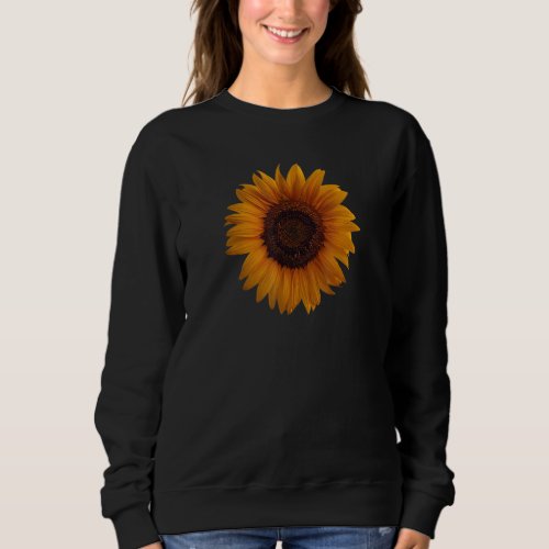 Giant sunflower face golden yellow petals beautifu sweatshirt