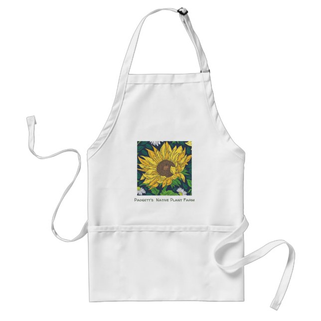 Giant Sunflower Personalized Apron (Front)