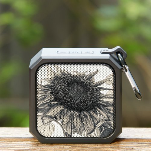 Giant Sunflowers Vintage Sepia Art Bluetooth Speaker