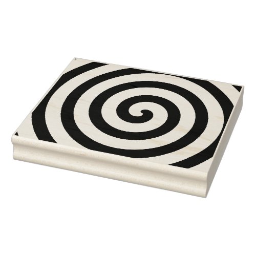 Giant Swirling Spiral Rubber Stamp