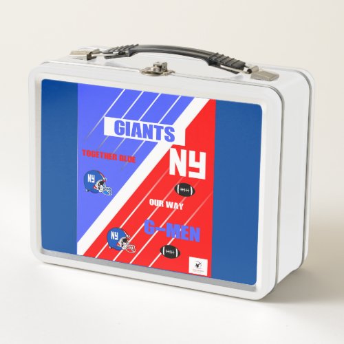 Giant Team Design Metal Lunchbox