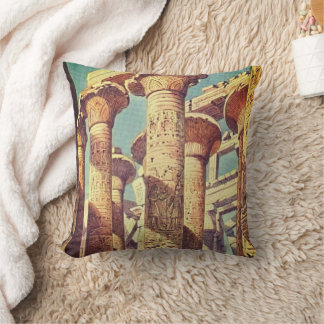 Giant temples throw pillow