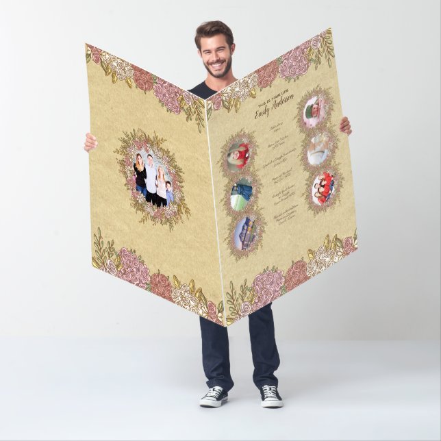 GIANT THIS IS YOUR LIFE- ADD PHOTOS + MILESTONES CARD (In Situ)