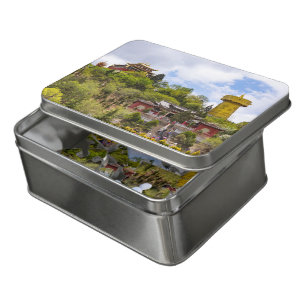 Giant tibetan prayer wheel in Shangri-la - Yunnan Jigsaw Puzzle