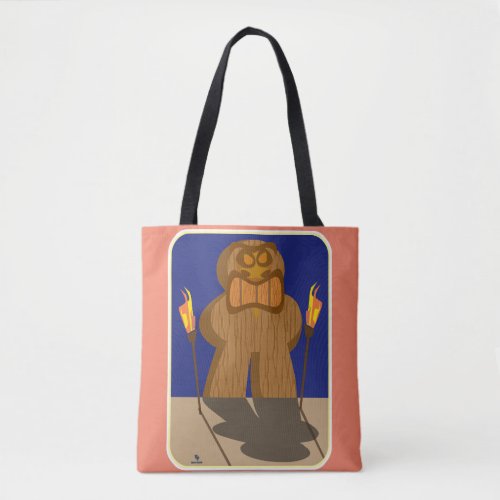 Giant Tiki Game Piece Cartoon Fun Design Tote Bag