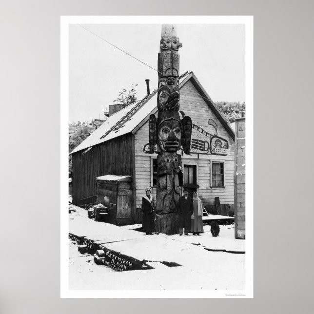 Giant Totem Ketchikan 1913 Poster (Front)