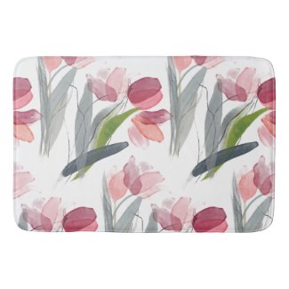 Giant Tulips in Coral and Mauve Clear Image