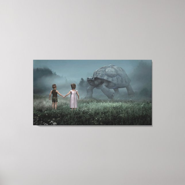 Giant Turtle Canvas Print (Front)