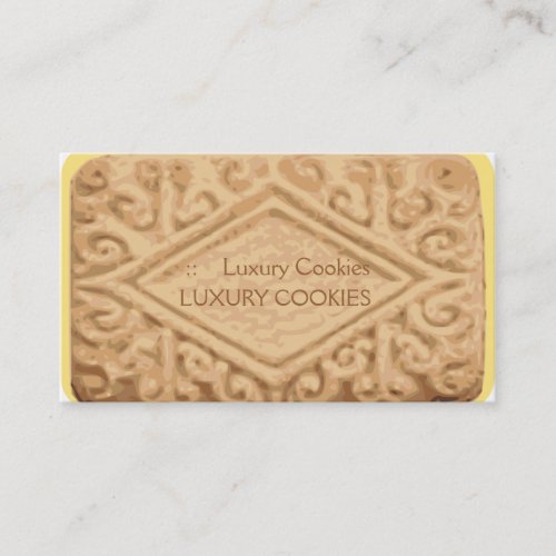Giant Vanilla Sandwich Cream Cookie Business Card
