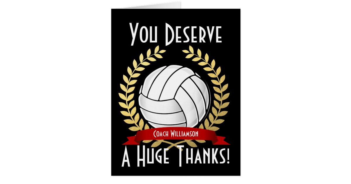 volleyball thank you cards