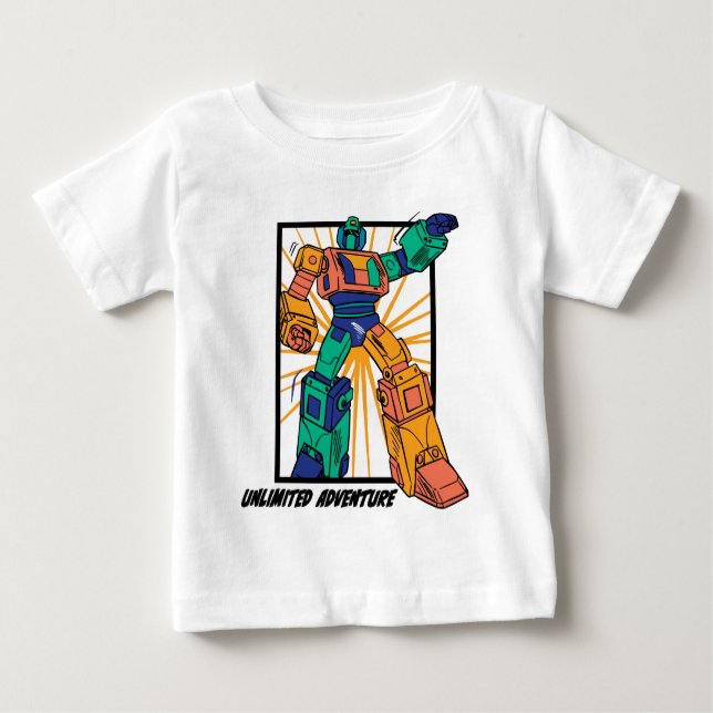 Giant Warrior Robot: Unlimited Adventure Baby T-Shirt (Front)