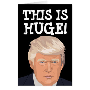 GIANT WEDDING GREETING CARD DONALD TRUMP FUNNY 
