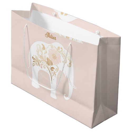 giant white elephant  large gift bag