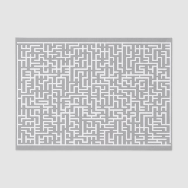 Giant White Maze Tissue Paper (Front)