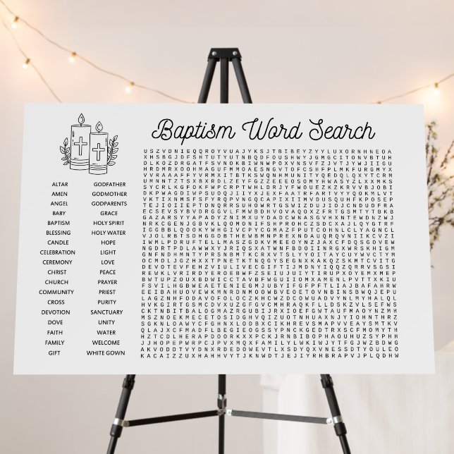 Giant Word Search Poster - Baptism (In Situ (Stand))