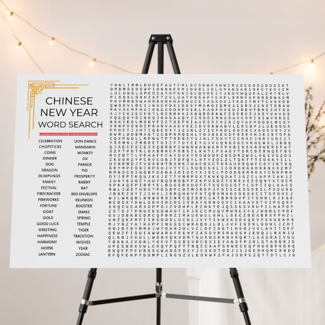Giant Word Search Poster - Chinese New Year (In Situ (Stand))
