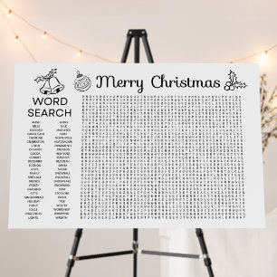 Giant Word Search Poster - Merry Christmas