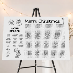 Giant Word Search Poster - Merry Christmas