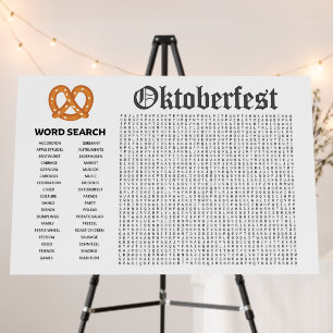 Giant Word Search Poster - Oktoberfest
