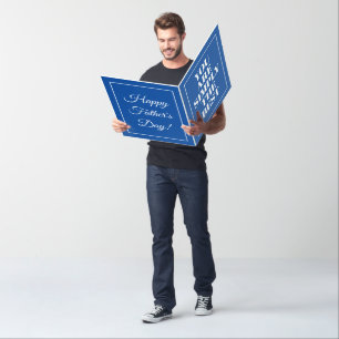 Giant XL Happy Father's Day card - Huge large size