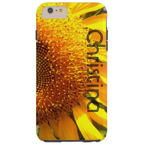 Giant yellow mammoth sunflower photo tough iPhone 6 plus case