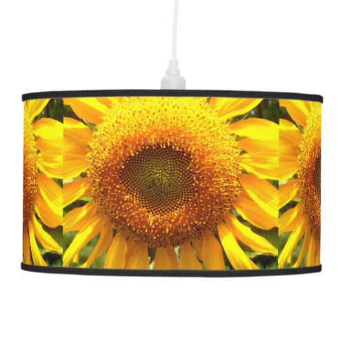 Giant yellow mammoth Sunflower photo Ceiling Lamp