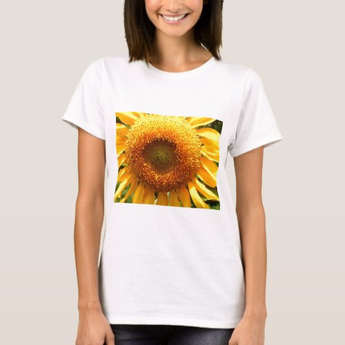 Giant yellow mammoth Sunflower photo T_Shirt