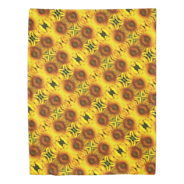 Giant yellow  Sunflower pattern   Duvet Cover (Front)