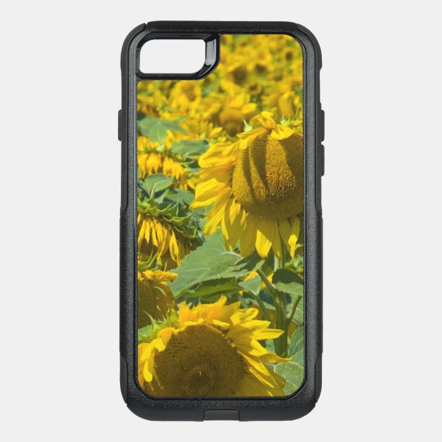 Giant Yellow Sunflowers Otterbox iPhone Case (Back)